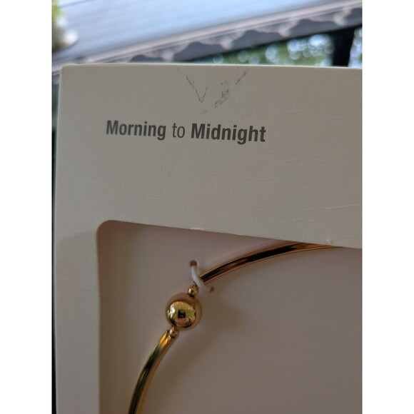 Zara Necklace Women SS25 18" Golden Metal Curved Tube Bead Stations Minimalist - Picture 7 of 9